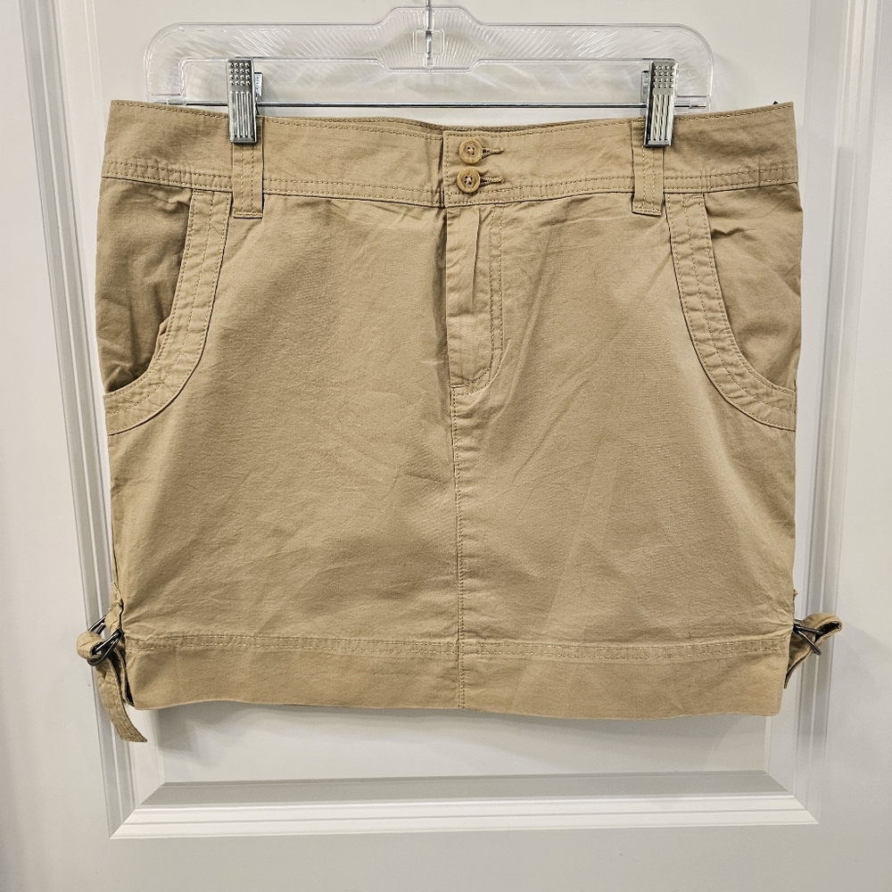 Women's Tommy Women's Hilfiger Beige Mini Skirt | Size 8